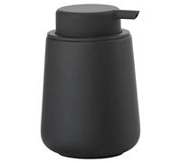 Zone Denmark - Distributeur de Savon Nova One - 0,25 L - 8 x 11,5 cm - Salle de Bain - Design Danois ÉLéGant en Céramique - Surface Douce, DéTails en Acier - Noir