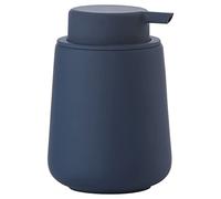 Zone Denmark - Distributeur de Savon Nova One - 0,25 L - 8 x 11,5 cm - Salle de Bain - Design Danois ÉLéGant en Céramique - Surface Douce, DéTails en Acier - Bleu Roi