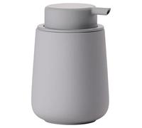 Zone Denmark - Distributeur de Savon Nova One - 0,25 L - 8 x 11,5 cm - Salle de Bain - Design Danois ÉLéGant en Céramique - Surface Douce, DéTails en Acier - Gris Gull