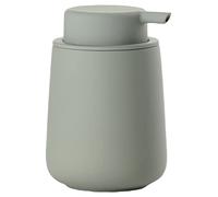 Zone Denmark - Distributeur de Savon Nova One - 0,25 L - 8 x 11,5 cm - Salle de Bain - Design Danois ÉLéGant en Céramique - Surface Douce, DéTails en Acier - Vert Matcha
