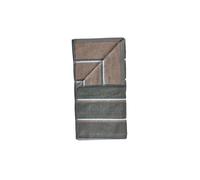 ZONE DENMARK Drap de douche SAUNA 70x140cm Vert Olive/Bleu Taupe Flog olive