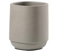 Zone Denmark - Gobelet Brosse à Dents Time - Gobelet Salle de Bain, Porte Brosse à Dents - en Béton avec détails en Plastique - D8cm H 9