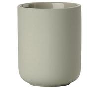Zone Denmark - Gobelet Brosse à Dents Ume - Gobelet Salle de Bain, Porte Brosse à Dents - Grés - D8,3cm H 10,3 cm - ÉLéGant & Design Minimaliste & scandinave - Eucalyptus