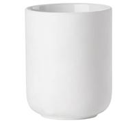 Zone Denmark - Gobelet Brosse à Dents Ume - Gobelet Salle de Bain, Porte Brosse à Dents - Grés - D8,3cm H10,3 cm - ÉLéGant & Design Minimaliste & scandinave - Blanc