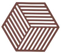 Zone Denmark Hexagon Dessous-de-Plat 16 x 14 x 0,9 cm Bourgogne