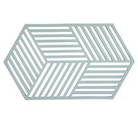 Zone Denmark – Dessous de plat Hexagon – Silicone, résistant 250°C, 24 x 14 x 0,9 cm – Bleu Brume