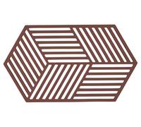 Zone Denmark Hexagon Dessous-de-Plat 24 x 14 x 0,9 cm Bourgogne