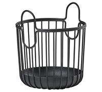 Zone Denmark Inu Panier de Rangement Petit Panier de Rangement pour Cuisine, Salle de Bain Chambre Chambre Enfant Bureau à domicile en Métal Diamètre 10.5cm Hauteur 13.5cm Noir