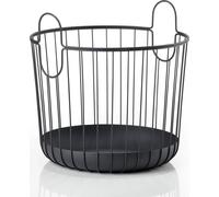Zone Denmark INU Panier métallique L Panier de rangement Panier à linge en fil métallique Panier noir 41cm 10550