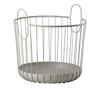Zone Denmark INU Panier métallique L Panier de rangement Panier à linge en fil métallique Panier taupe 41cm 10552