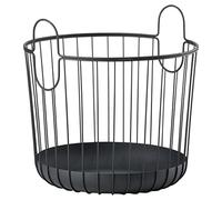 Zone Denmark INU Panier métallique L Panier de rangement Panier à linge en fil métallique Panier noir 41cm 10550