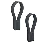 ZONE DENMARK - Loop Magnet - lot de 2 sangles magnétiques - porte-torchons, porte-serviettes en silicone & aimants puissants - accroche sur tout - facile à̀ installer et retirer - Noir