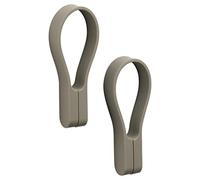 ZONE DENMARK - Loop Magnet - lot de 2 sangles magnétiques - porte-torchons, porte-serviettes en silicone & aimants puissants - accroche sur tout - facile à̀ installer et retirer - taupe
