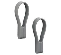 ZONE DENMARK - Loop Magnet - lot de 2 sangles magnétiques - porte-torchons, porte-serviettes en silicone & aimants puissants - accroche sur tout - facile à̀ installer et retirer - gris