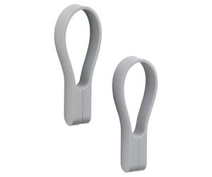 ZONE DENMARK - Loop Magnet - lot de 2 sangles magnétiques - porte-torchons, porte-serviettes en silicone & aimants puissants - accroche sur tout - facile à̀ installer et retirer - gull grey (gris)