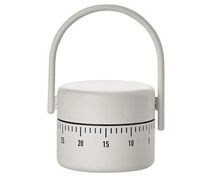 Zone Denmark Minuteur de Cuisine Simple en métal Gris Chaud