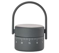 Zone Denmark Minuteur de Cuisine Simple en métal, Gris Frais