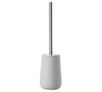 Zone Denmark, Nova Brosse WC en Porcelaine avec revêtement Doux au Toucher, Acier, Gris Clair (Gris Clair)