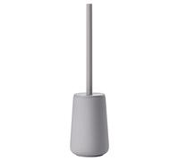 Zone Denmark Nova One - Brosse WC En Céramique Avec Porte-Brosse Assorti - Revêtement Soft Touch - Poignée En Acier Inoxydable - Longueur 10,3 Cm - Hauteur 37 Cm - Gris Mouette