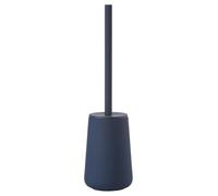 Zone Denmark Nova One - Brosse WC en Céramique avec Porte-Brosse Assorti - Revêtement Soft Touch - Poignée en Acier Inoxydable - Longueur 10,3 Cm - Hauteur 37 Cm - Bleu Roi
