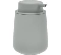 Zone Denmark - Distributeur de Savon Nova One - 0,25 L - 8 x 11,5 cm - Salle de Bain - Design Danois ÉLéGant en Céramique - Surface Douce, DéTails en Acier - Vert Matcha