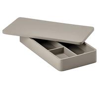 ZONE DENMARK Organiseur De Bureau Pour Petits Articles - Rangement De Stylos Et Accessoires De Bureau - Petit Organisateur De Bureau 20 x 10 x 3 cm - Gris Galet