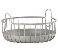 ZONE DENMARK Panier de rangement Inu, petit panier de rangement pour la cuisine, la salle de bain, la chambre d'enfant, le bureau à domicile, en métal, diamètre 22 cm, hauteur 8 cm, taupe