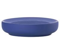 Zone Denmark Porte-Savon Ume, Porte-Savon, Porte-Savon pour lavabo, grès avec revêtement Soft Touch, diam. 12 cm, Indigo Blue