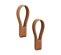 Zone Denmark Porte-serviette magnétique Loop. lot de 2 Terracotta