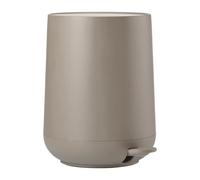 Zone Denmark Poubelle salle de bain Nova – 5 L, à pédale, ABS doux, H29 × D23 cm – Taupe