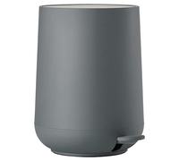 ZONE DENMARK Poubelle Salle de Bain Nova - 3L - Poubelle à pédale - Design Scandinave - Plastique ABS Doux Au Toucher - H23cm D20,5cm - Gris foncé
