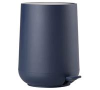 ZONE DENMARK Poubelle Salle de Bain Nova - 3L - Poubelle à pédale - Design Scandinave - Plastique ABS Doux Au Toucher - H23cm D20,5cm - Bleu Roi