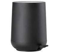 ZONE DENMARK - Poubelle Salle de Bain Nova - 5L - Design Scandinave - Plastique ABS Doux Au Toucher - Poubelle Cuisine Élégante H29cm D23cm - Noir