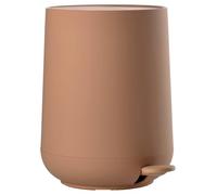 ZONE DENMARK Poubelle Salle de Bain Nova - 5L - Poubelle à pédale - Design Scandinave - Plastique ABS Doux Au Toucher - H29cm D23cm - Mandarine