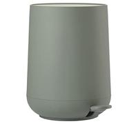 ZONE DENMARK Poubelle Salle de Bain Nova - 5L - Poubelle à pédale - Design Scandinave - Plastique ABS Doux Au Toucher - H29cm D23cm - Vert Olive