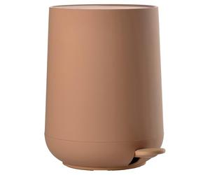 ZONE DENMARK Poubelle Salle de Bain Nova - 5L - Poubelle à pédale - Design Scandinave - Plastique ABS Doux Au Toucher - H29cm D23cm - Mandarine