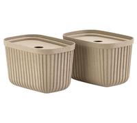 ZONE DENMARK Pulp 23 x 15 x 15 cm 2 pces Marron naturel