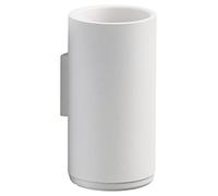 Zone Denmark Rim Gobelet pour Brosse à dent Mural, 7 x 13,6 cm, Blanc