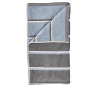 ZONE DENMARK Sauna Serviette de Bain, 50x100 cm, 100% Coton, très absorbante et séchage Rapide, Serviette de Toilette/Serviette de Sauna, Super Douce, Gris/Bleu Brume/Gris Clair