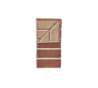 ZONE DENMARK Serviette de douche SAUNA 70x140cm Terracotta/Camle/Lupine cuivre