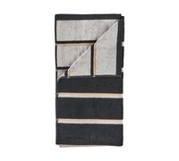 Zone Denmark Serviette de sauna Black-soft grey-camel. 70x140 cm