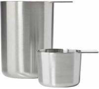 Zone Denmark set de 2 gobelets doseurs, acier inoxydable, argenté, 100 + 500 ml, 32875