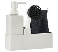 Zone Denmark Set de Vaisselle 4 pièces Gris Chaud 19 x 6 x 20,5 cm