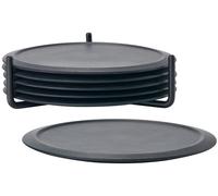 Zone Denmark Singles sous-verres 10x10x3.1 cm noir 330303