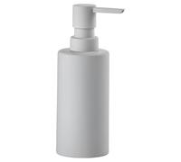 Zone Denmark Solo Distributeur de Savon - Accessoire de Salle de Bain en Porcelaine avec revêtement Soft Touch - 0,3 Litre - 6 x 15,5 cm - Soft Grey (Gris)