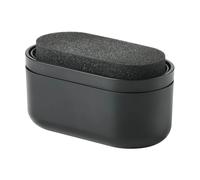 Zone Denmark Singles Dishwashing Station with Sponge, Kitchen Sink Caddy with Built-in Soap Dispenser, L 16.9 cm W 8.9 cm H 7.8 cm, Black