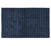 ZONE DENMARK Tiles Tapis De Bain, 80 x 50 cm, Bleu Foncé