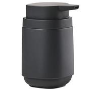 Zone Denmark Time Distributeur de Savon à Pompe pour Salle de Bain Noir Diamètre 8 cm Hauteur 13 cm 220 ML