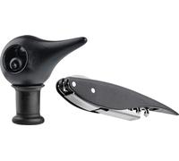Zone Denmark tire-bouchon et bouchon de vin Rocks, accessoires de bar, bouchon de bouteille, bouchon de vin, Black, 24459