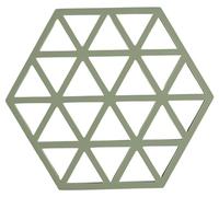 Zone Denmark - Dessous De Plat Triangle en Silicone - Design GéoméTrique Moderne - Résistant À 250°C - Lave-Vaisselle - Dimensions 16 x 14 x 0,9 cm - Romarin